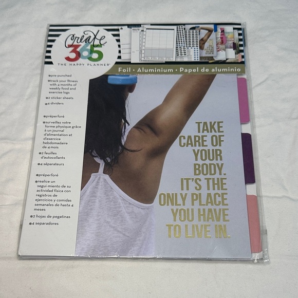 Happy Planner Home Office Calendar with Gold and Purple Accents - Picture 1 of 2